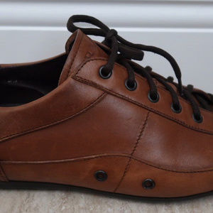 Men's Prada Brown Leather Fashion Sneaker